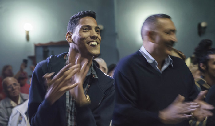 Journalist und Blogger Jorgito mit seinem Vater beim Konzert in Camagüey