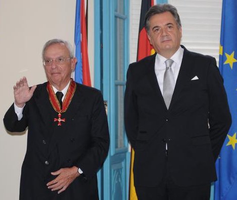 Eusebio Leal und der deutsche Botschafter in Havanna, Thomas Karl Neisinger