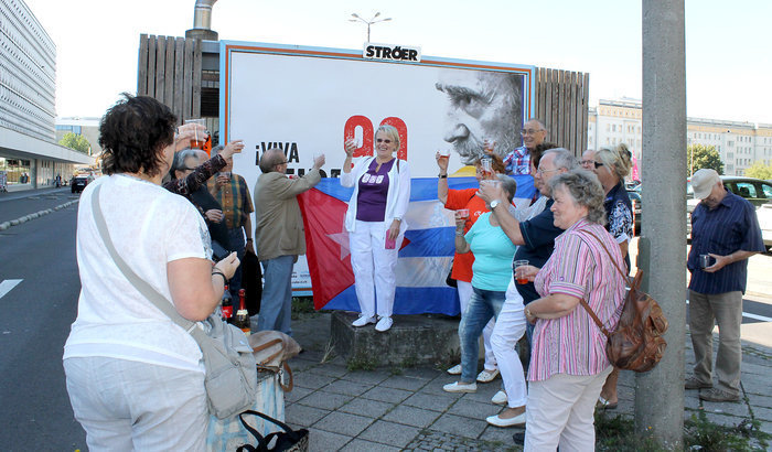 "Viva Fidel" In Madgeburg