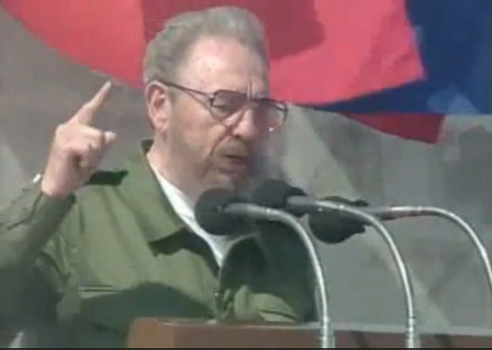 Fidel Castro am 1. Mai 2000