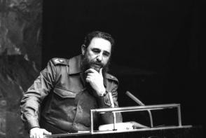 Fidel Castro vor der UN-Generalversammlung 1979