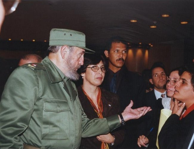 Fidel Castro auf der Weltkonferenz gegen Rassismus