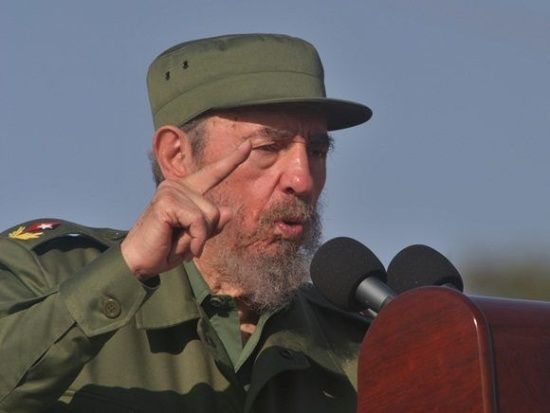 Fidel Castro zum 1. Mai 2004