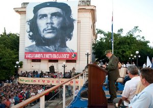 Rede Fidel Castros vor der Universität Havannas, Spetember 2010