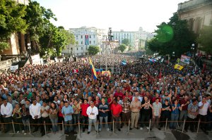 Rede Fidel Castros vor der Universität Havannas, Spetember 2010