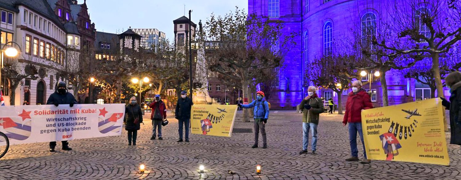 Frankfurt am Main - Aktion gegen die Blockade