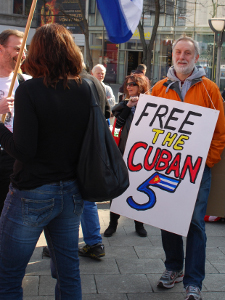 Bundesweiter Aktionstag 17. März 2012: "Freiheit für die fünf Kubaner", Frankfurt