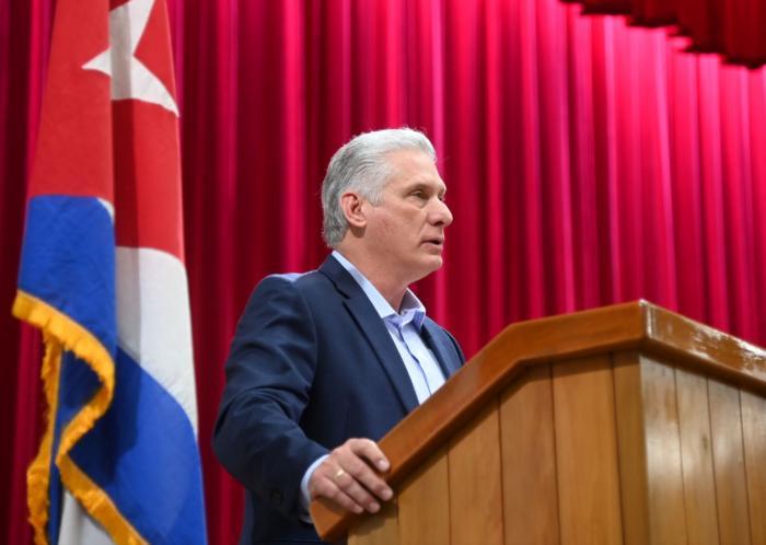 Miguel Díaz-Canel Bermúdez auf der Konferenz für das Gleichgewicht der Welt