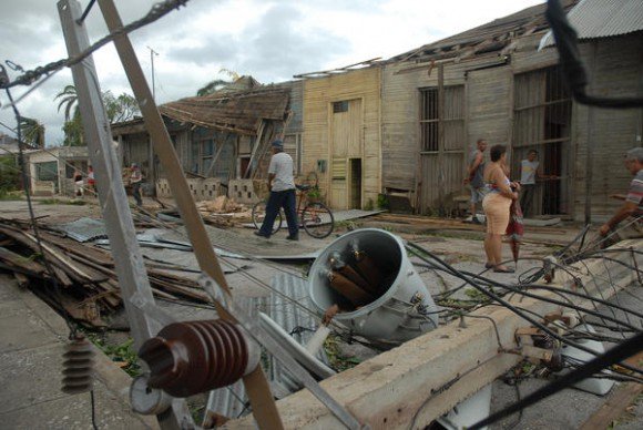 Hurrikan Sandy über Cuba