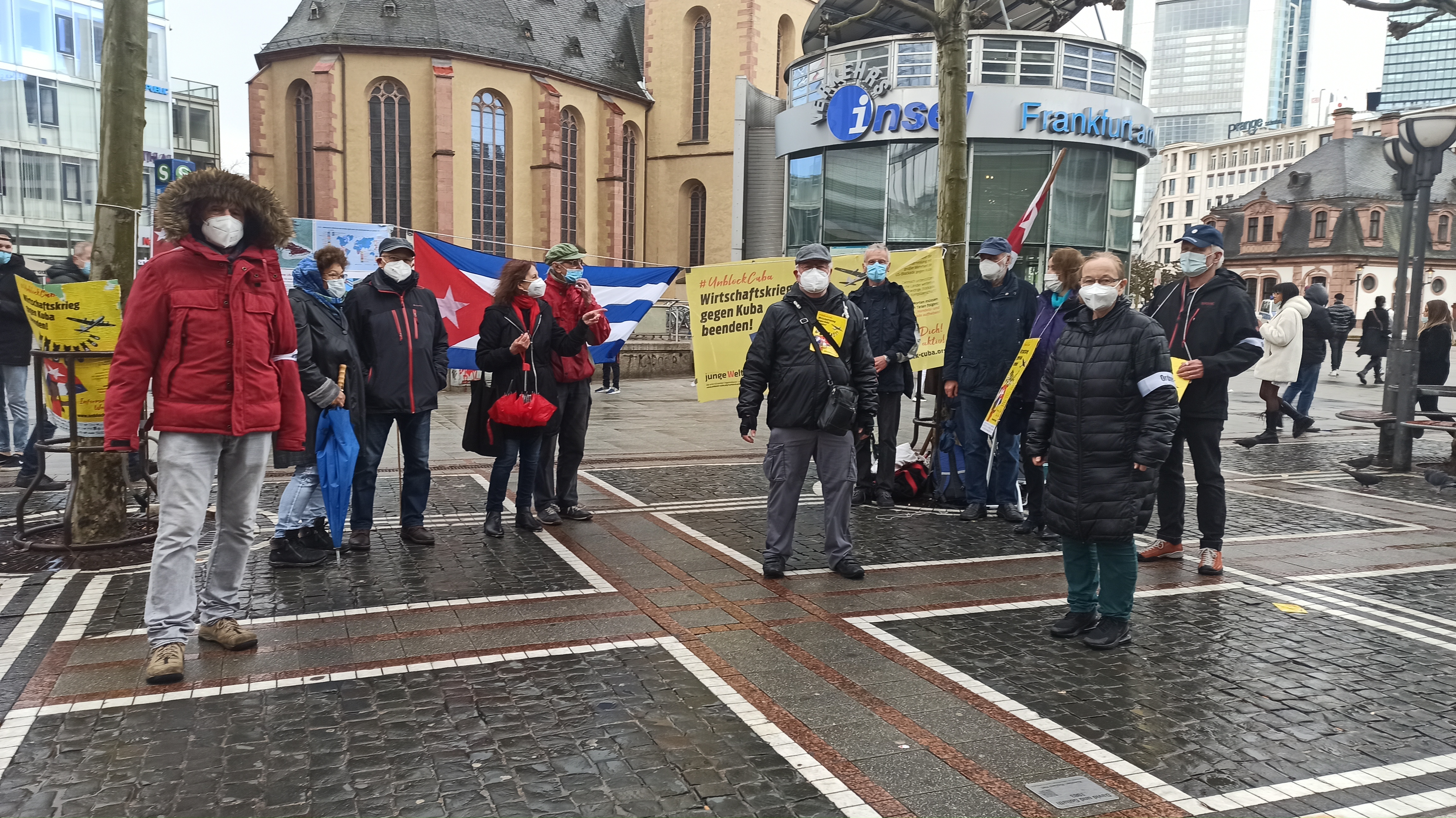 Karawane gegen die US-Blockade, Frankfurt