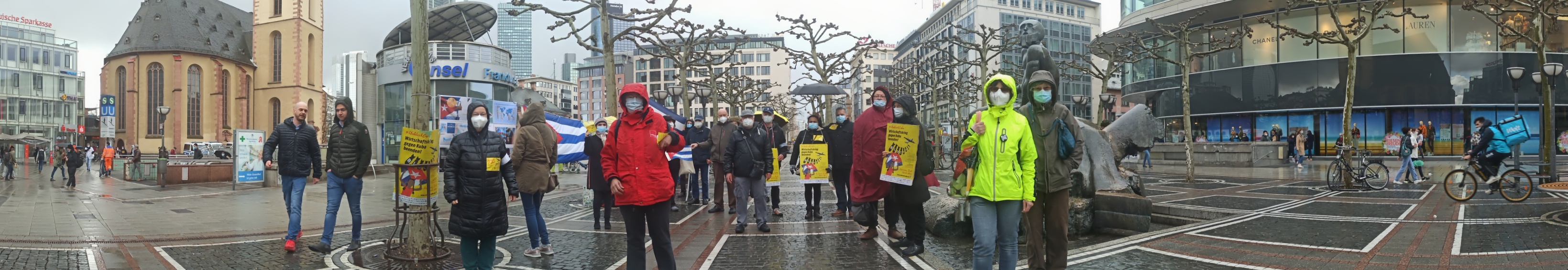 Karawane gegen die US-Blockade, Frankfurt