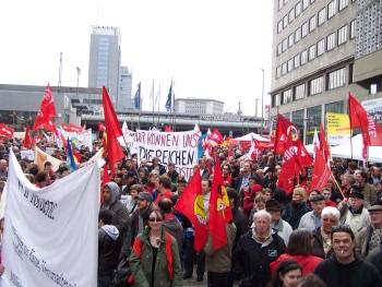 Demonstration Wir zahlen nicht fr Eure Krise, Essen, 20. März 2010