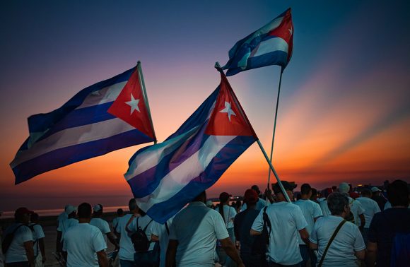 Vor Beginn der Maikundgebung in Havanna