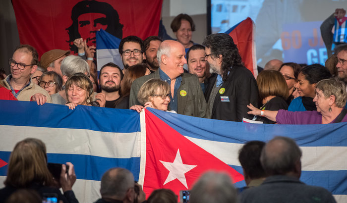 Manifestation: 60 Jahre Revolution in Kuba