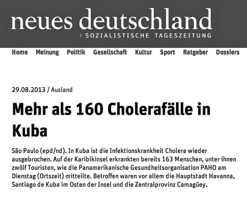 Mehr als 160 Cholerafälle in Kuba