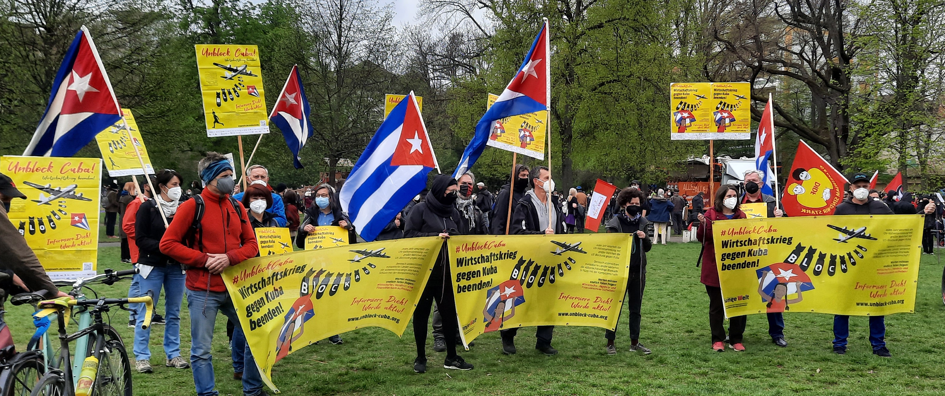 Kuba auf der 1.-Mai-Demonstration Nürnberg