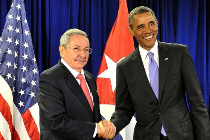 Raúl Castro und Barack Obama