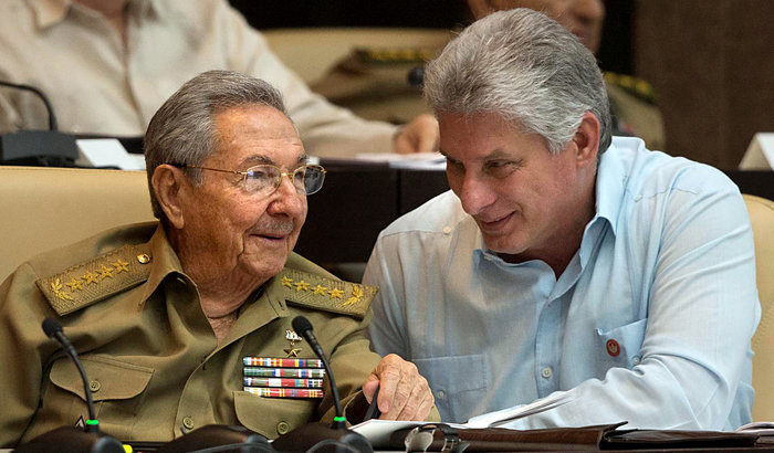 Raúl Castro und sein Stellvertreter Miguel Díaz-Canel