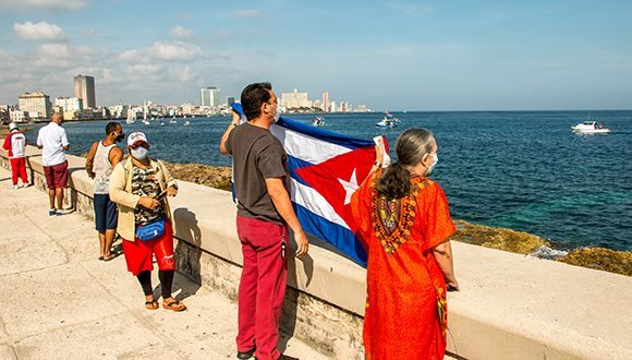 Regatta vor der Küste Havannas gegen die US-Blockade Kubas