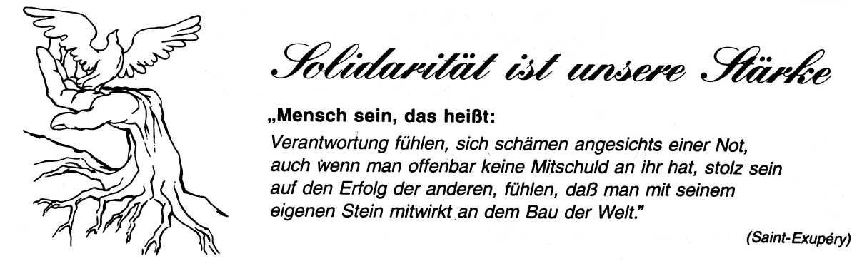 Solidarität ist unsere Stärke