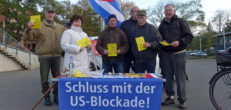 Unblock Cuba: solidarischer Protest in Gera