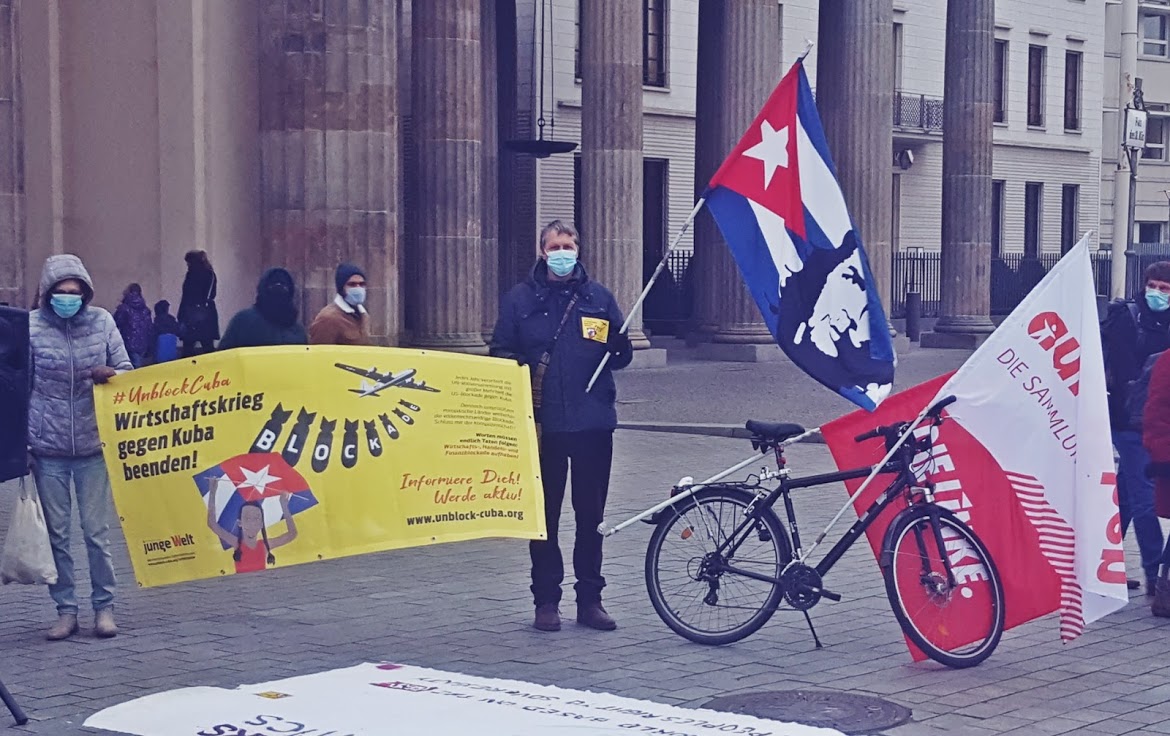 Unblock Cuba Kundgebung Berlin 2020