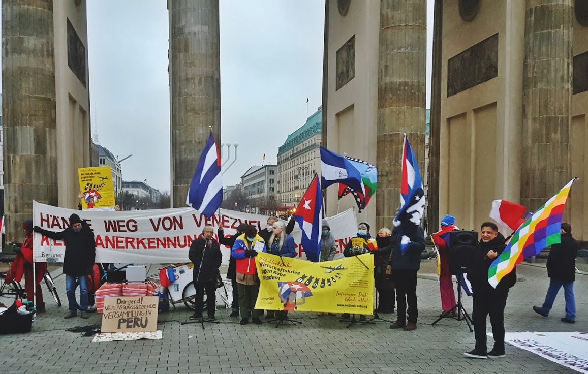 Unblock Cuba Kundgebung Berlin 2020