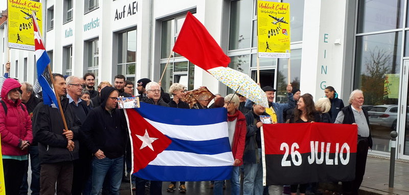 Unblock cuba - Kundgebung in Nürnberg