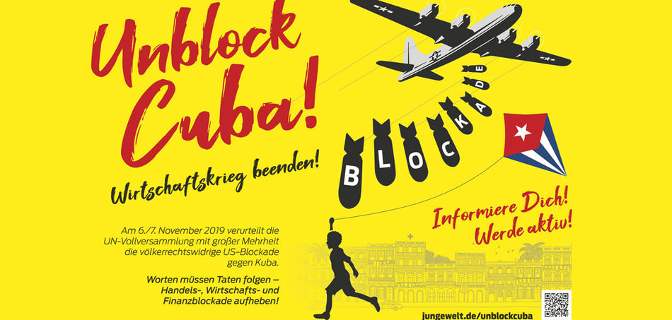 Unblock Cuba Plakataktion
