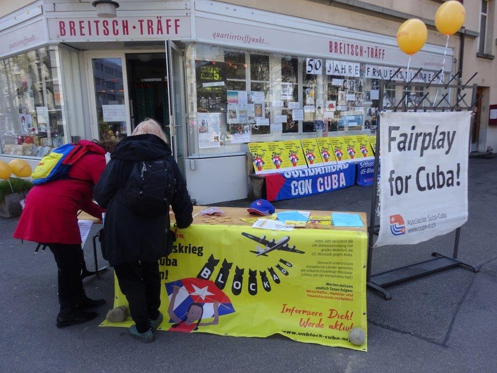 Auftakt zur UnblockCuba-Kampagne Bern