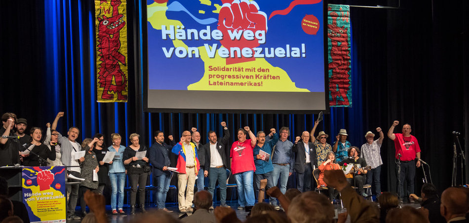 Veranstaltung »Hände weg von Venezuela« in der Berliner Urania