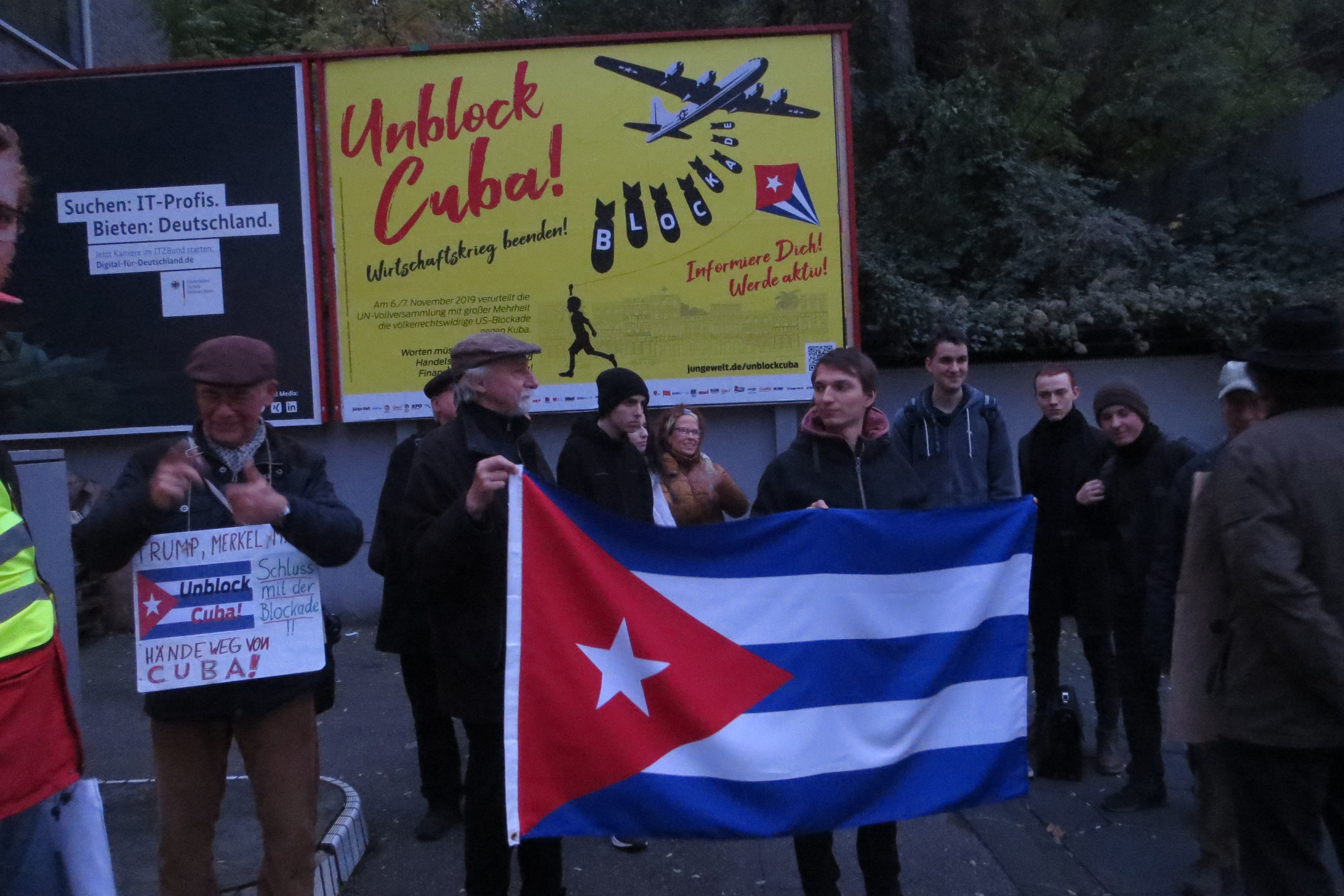 Unblock-Cuba-Aktion Stuttgart