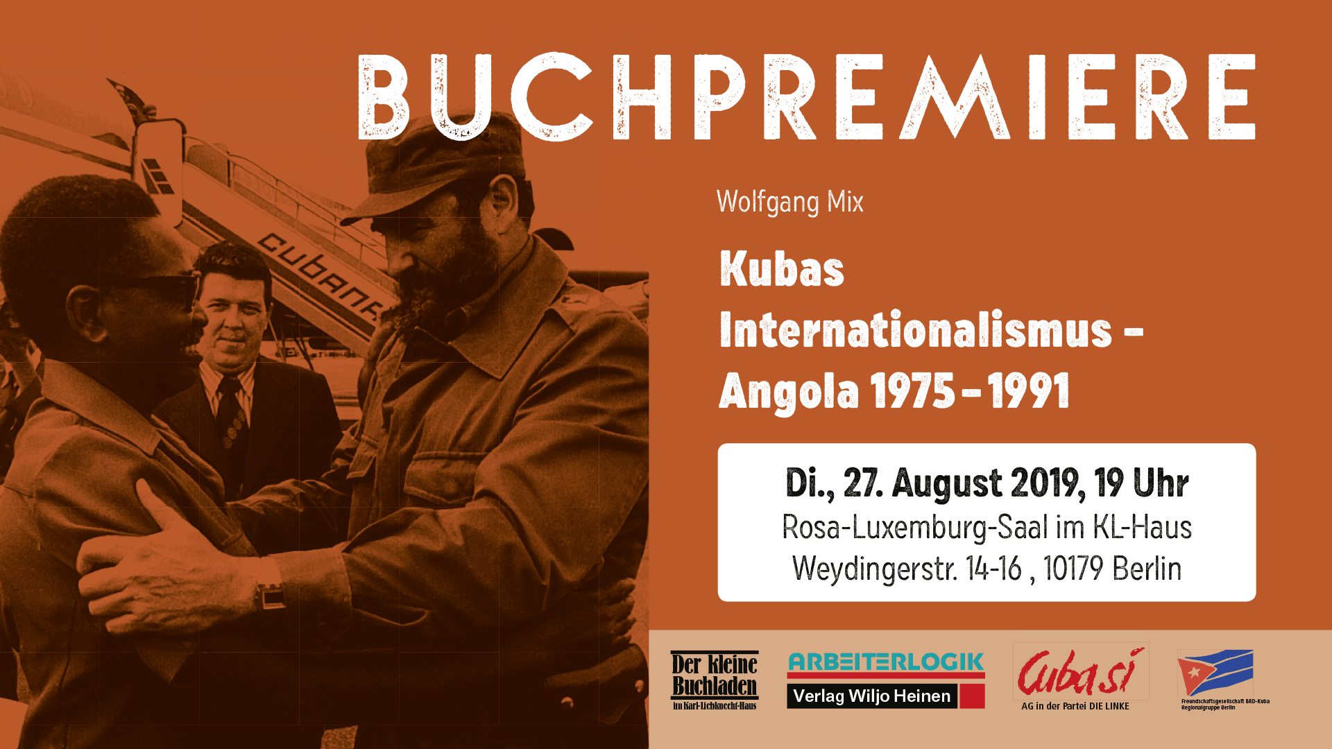 Buchpremiere: Kubas Internationalismus