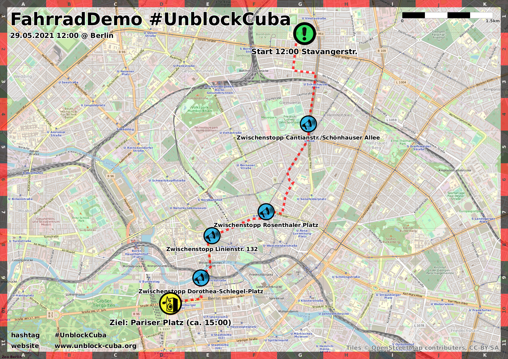UnblockCuba Demo-Route