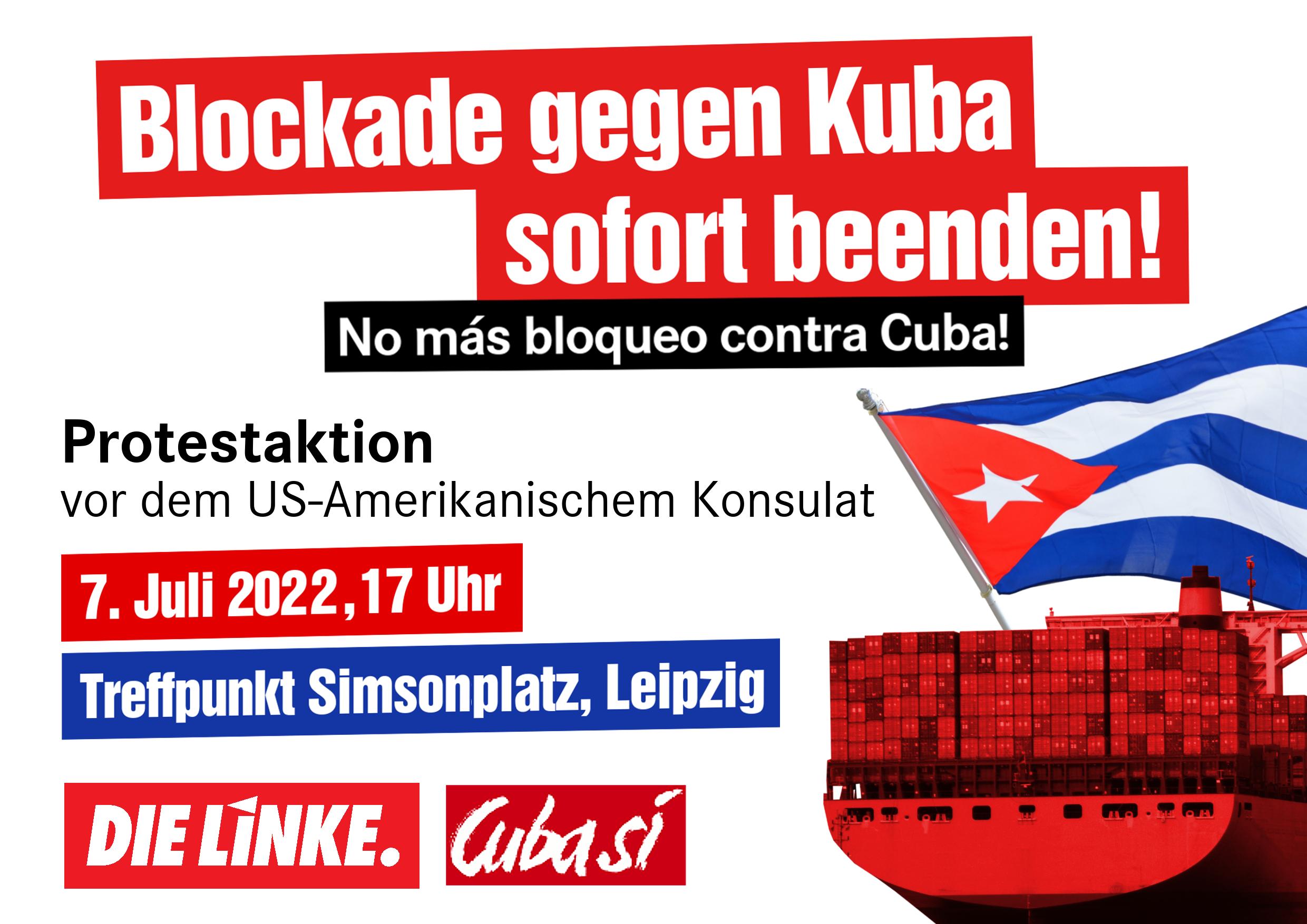 Blockade gegen Kuba sofort beenden !