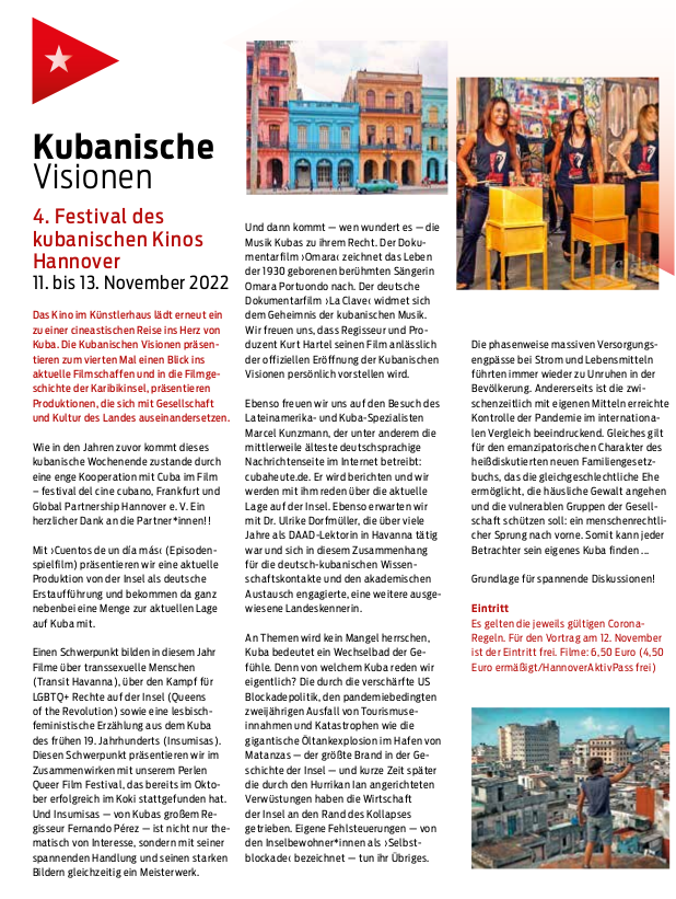 Filmfestival: Kubanische Visionen