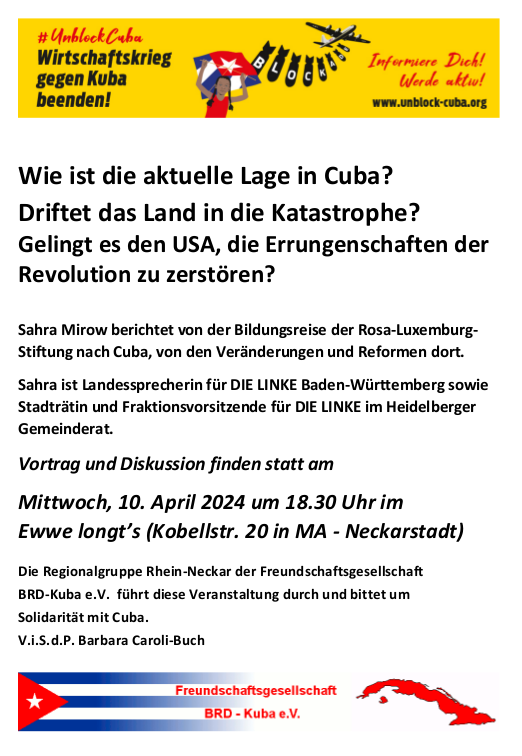 Wie ist die aktuelle Lage in Cuba?