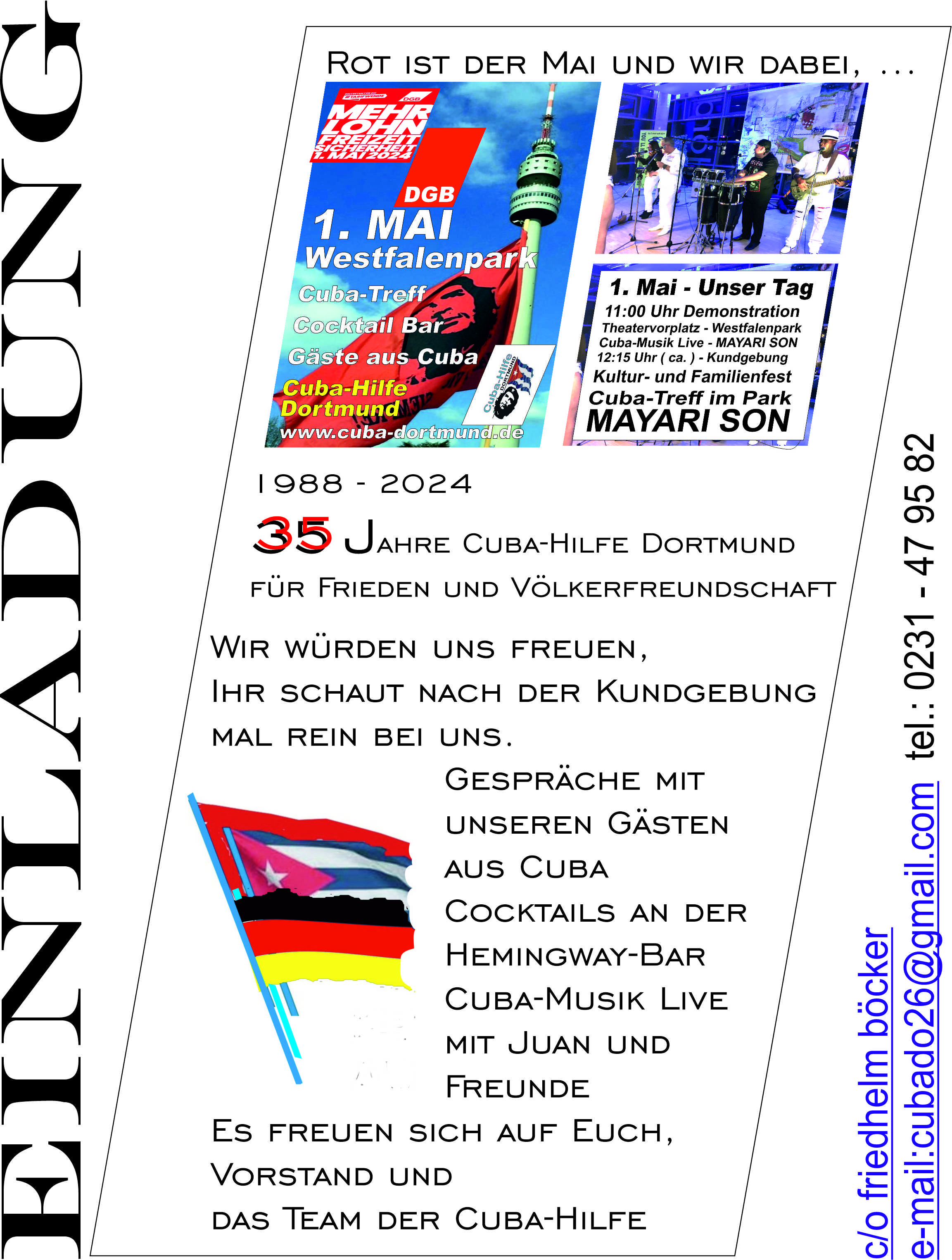 35 Jahre Cuba-Hilfe Dortmund