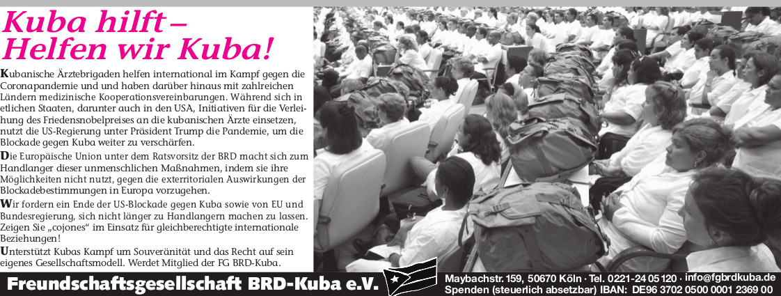 Zeitungsanzeige