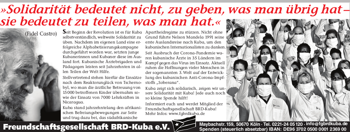 Zeitungsanzeige