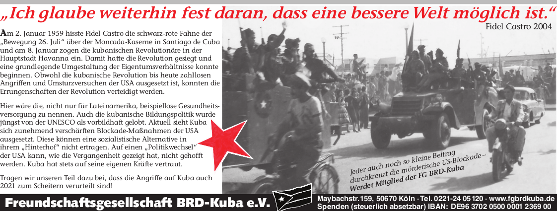 Zeitungsanzeige
