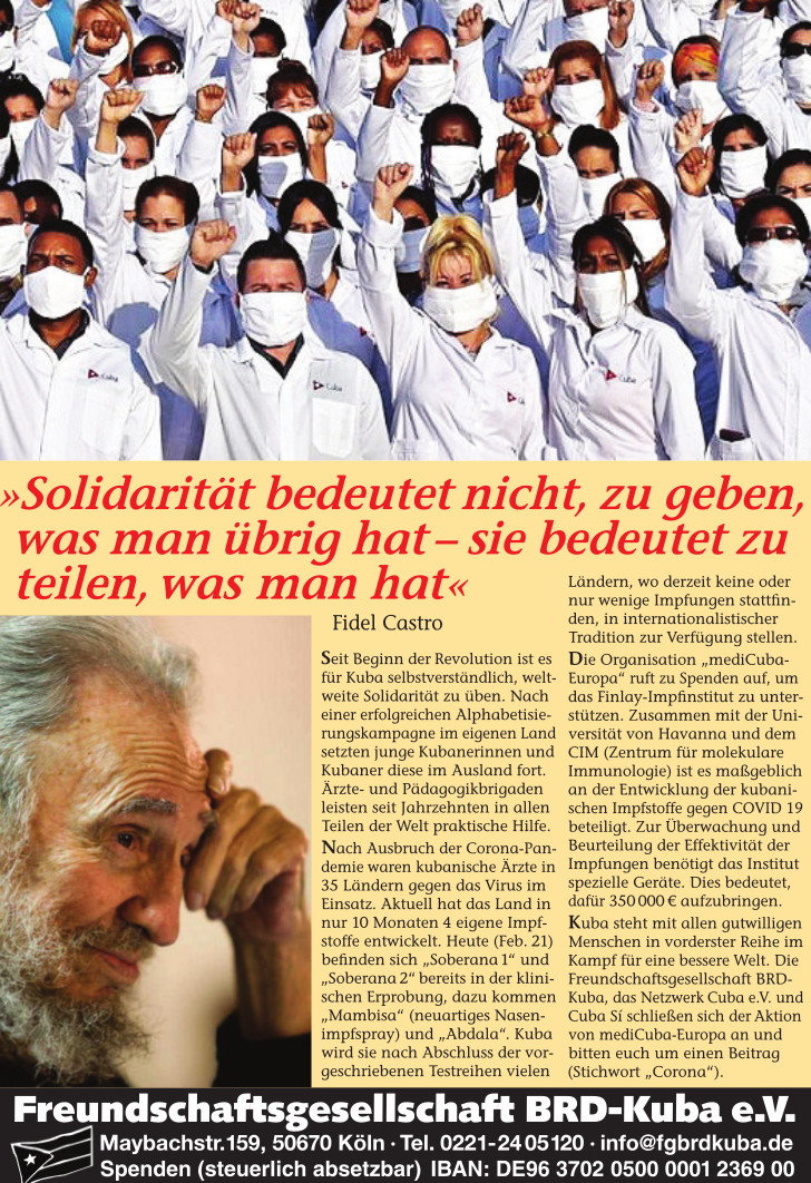 Solidarität bedeutet, nicht zu geben, was man übrig hat – sie bedeutet zu teilen, was man hat