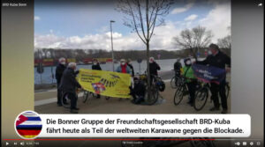 Unblock Cuba Aktion in Bonn 1 Freundschaftsgesellschaft BRD-Kuba