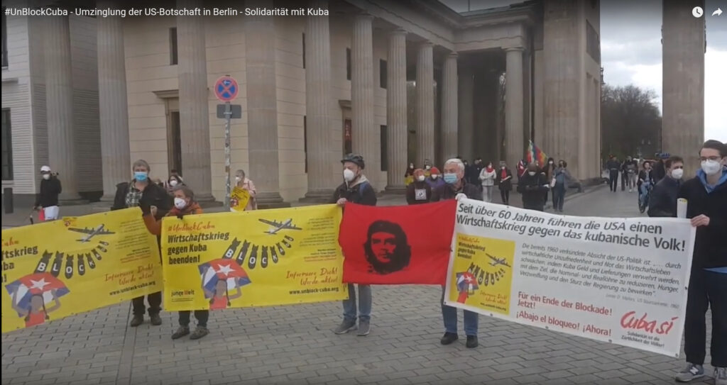 #UnblockCuba - Weltkarawane gegen die Blockade 17 UnblockCuba-Aktion Berlin