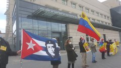 #UnblockCuba - Weltkarawane gegen die Blockade 11 UnblockCuba-Aktion Berlin