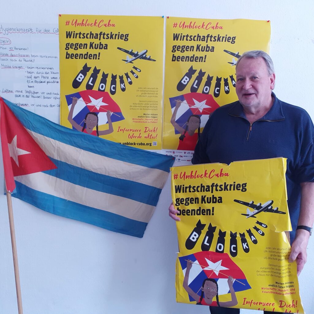 #UnblockCuba - Weltkarawane gegen die Blockade 18 UnblockCuba-Aktion Bielefeld