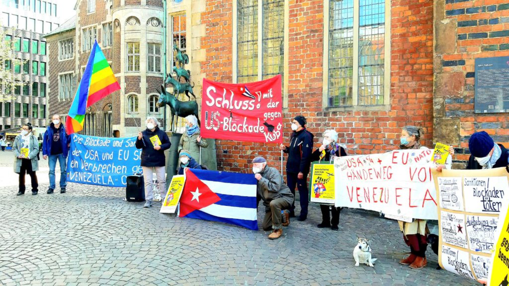 #UnblockCuba - Weltkarawane gegen die Blockade 26 UnblockCuba-Aktion Bremen