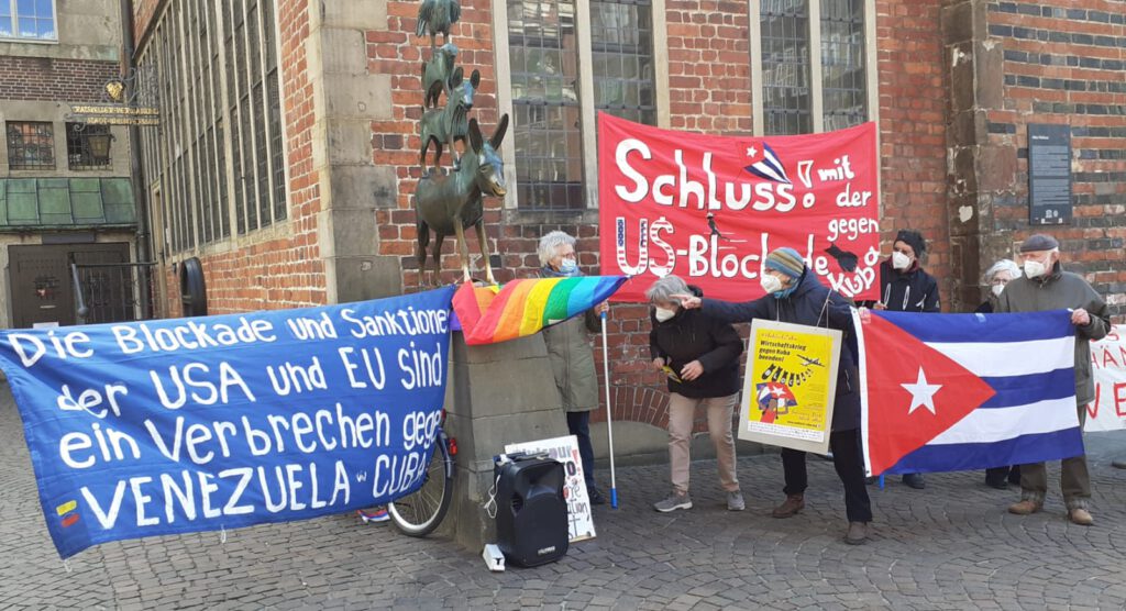 #UnblockCuba - Weltkarawane gegen die Blockade 27 UnblockCuba-Aktion Bremen