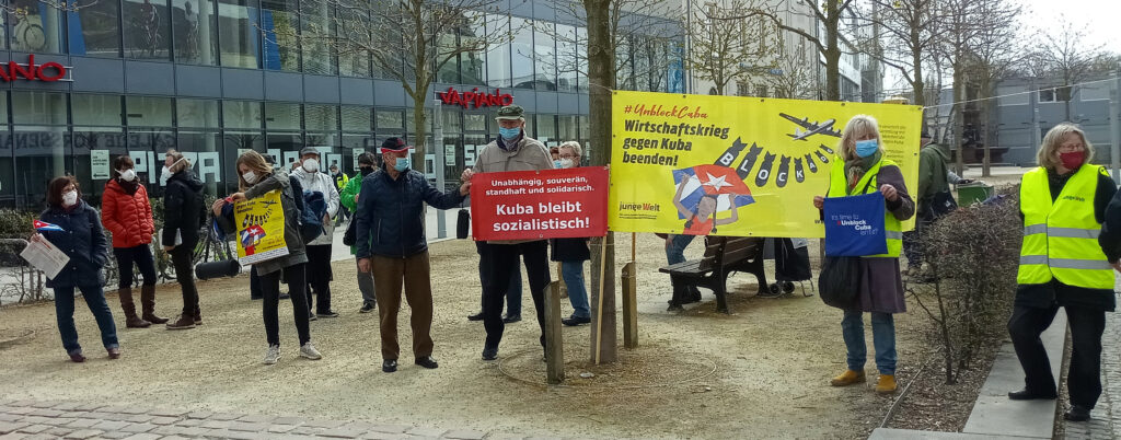 #UnblockCuba - Weltkarawane gegen die Blockade 28 UnblockCuba-Aktion Chemnitz