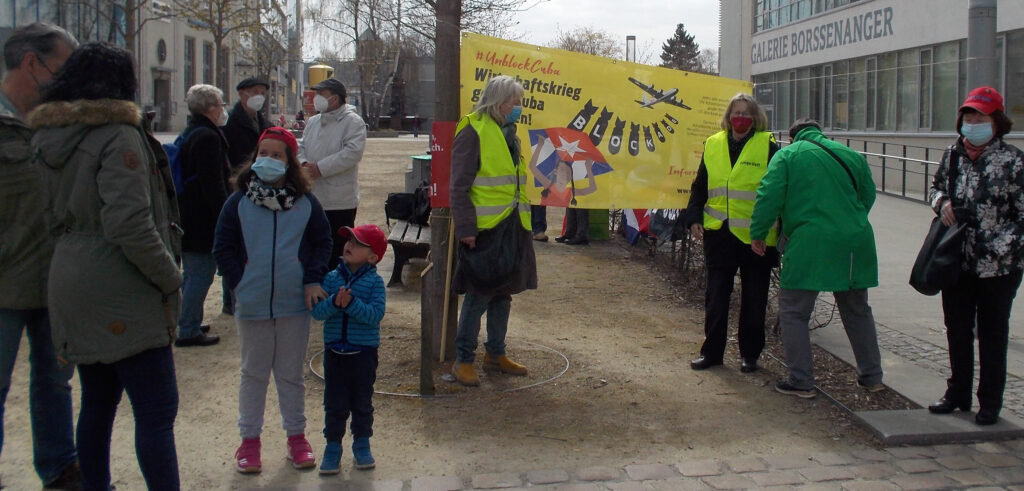#UnblockCuba - Weltkarawane gegen die Blockade 29 UnblockCuba-Aktion Chemnitz